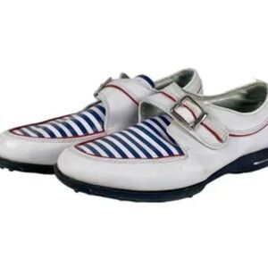 Footjoy Golf Shoes, Stylish White and Blue Women's, Size 9